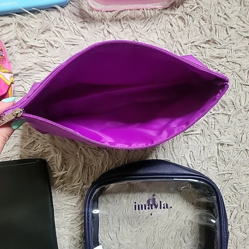 Makeup Bags Bundle Cosmetics Bags Lot Estee Lauder Clarins Clinique Imayla VS ✨️